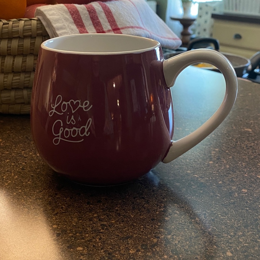 Love is Good Burgundy Mug